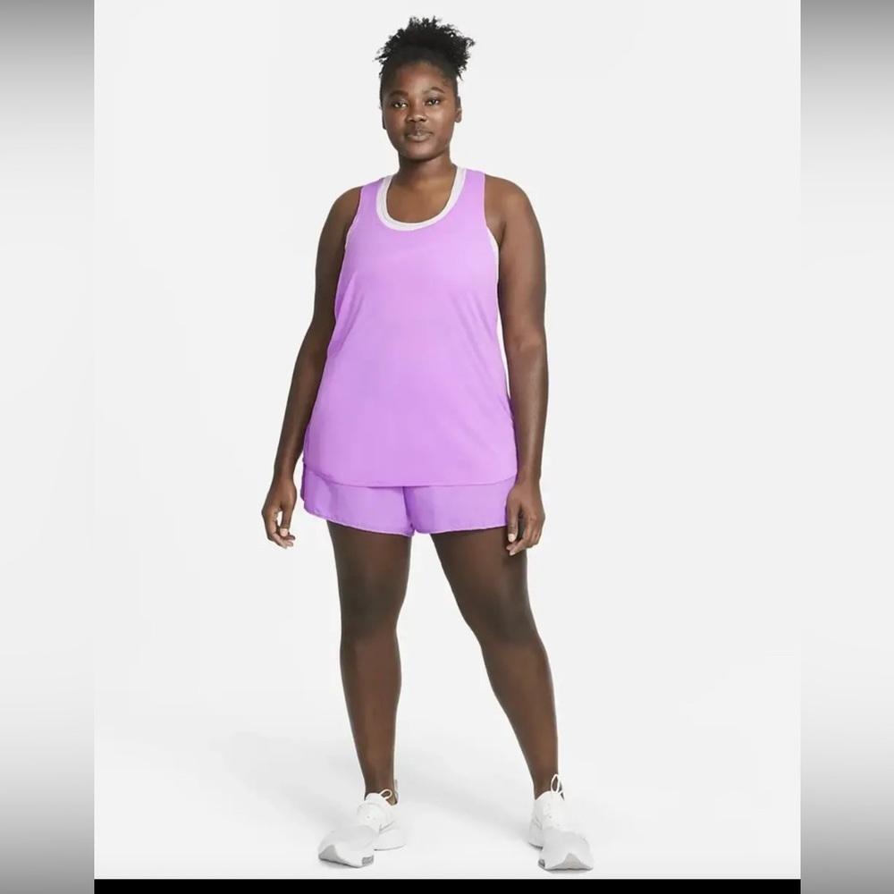 New Nike Womens Plus Size 2XL and 3XL Fuchsia Breathe Cool Running Tank Top